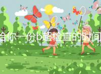 給你一份b超檢查的時間表，沒到預產期有5個原因