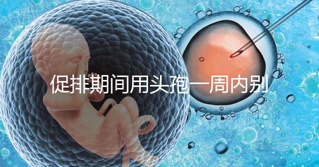 促排期間用頭孢一周內別喝酒,基礎卵泡少能不能吃了解下