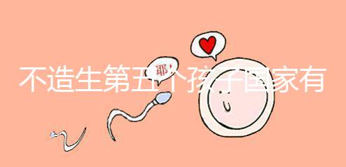 不造生第五個(gè)孩子國家有無補(bǔ)貼戳,要罰多少錢答案在這