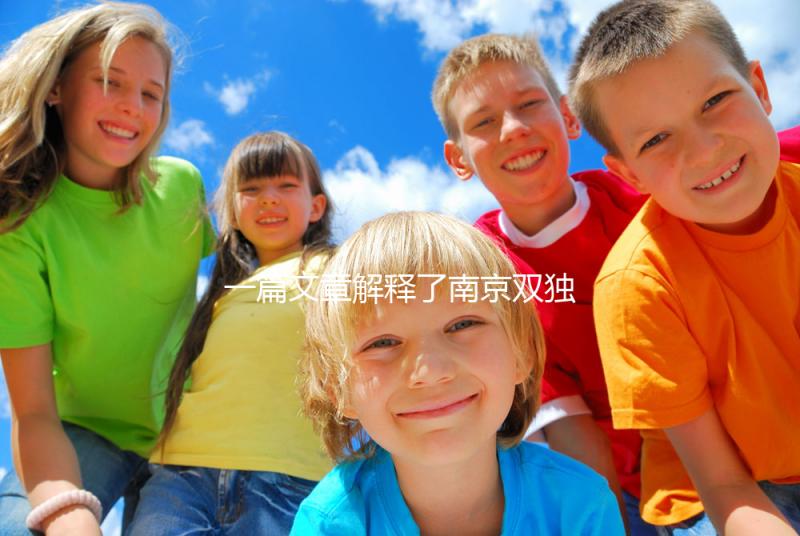 一篇文章解釋了南京雙獨二胎政策如果符合條件，可以申請補貼