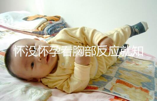 懷沒懷孕看胸部反應就知道，乳房脹痛、乳頭增大有深意