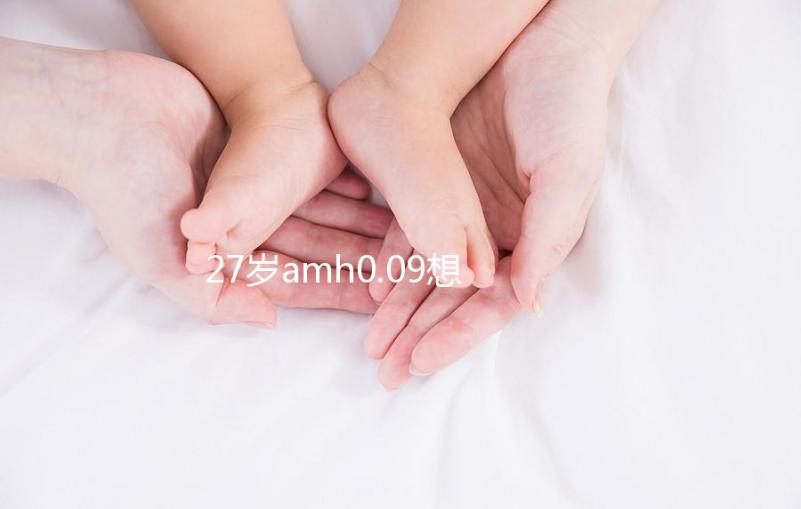 27歲amh0.09想自然懷孕概率很小，有排卵不如做試管！